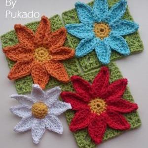 Pattern Only - Easy Daisy Flower Pattern And..
