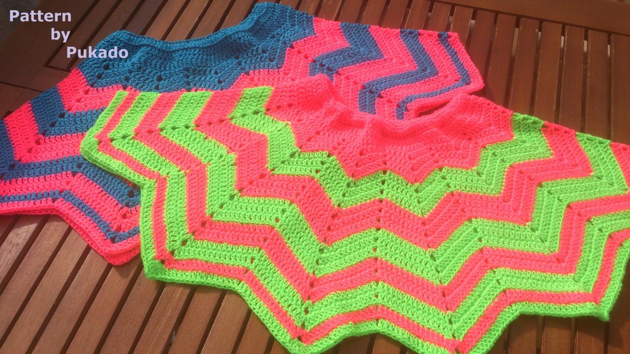 Crochet Pattern Only - Chevron Mini Skirt - Girl Or Woman